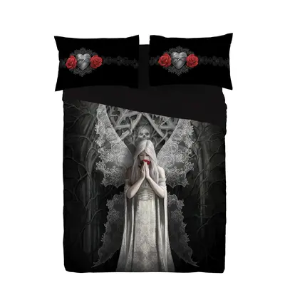 Only Love Remains Duvet Covers Set with Pillowcases for King Size Bed, Gothic Home Decor, Altern