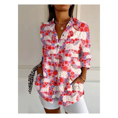 (YK1867, M) new women's long shirt summer European and American trendy half-sleeved shirt tiger 