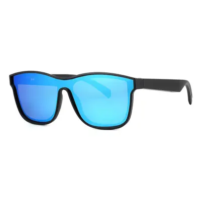 (Blue) Smart Glasses Wireless Bluetooth 5.0 Sunglasses Outdoor Smart Sport Hands-Free