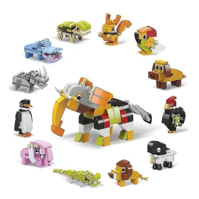 Animal Building Blocks Diy Small Particles Assembled Toy Building Blocks 12pcs