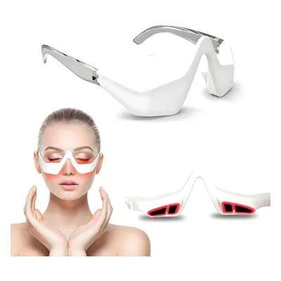 Chronus Red Light Therapy Glasses,Microcurrent Eye Beauty Device under Eye Device Eyes Bag Remov