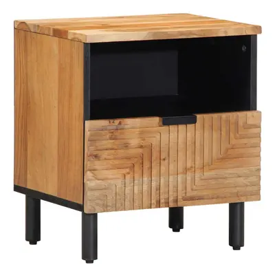 (1 pcs) vidaXL Bedside Cabinets pcs 40x33x46 cm Solid Wood Acacia bedside table