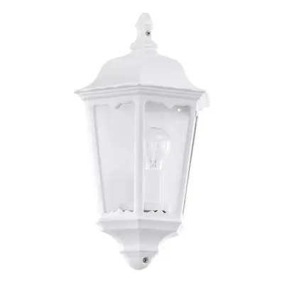 IP44 Outdoor Wall Light White Traditional Lantern 1x 60W E27 Porch Lamp