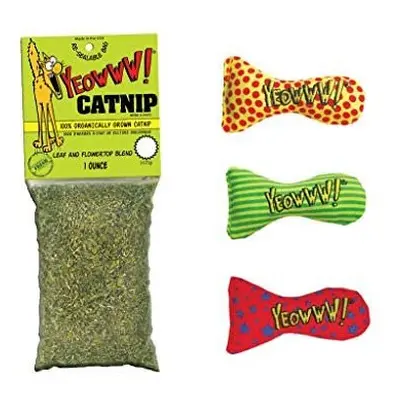 YEOWWW Catnip Cat toys for indoor and outdoor cats - premium quality strong organic catnip toys 