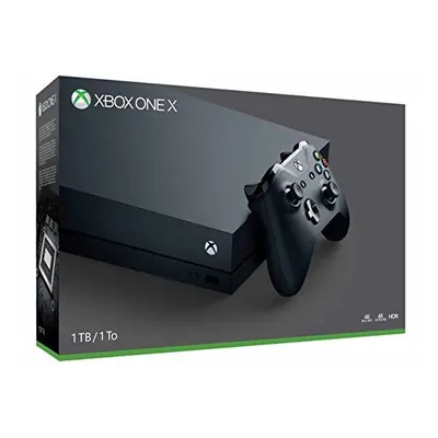 Microsoft Xbox One X 1TB, 4K Ultra HD Gaming Console, Black (Renewed) (2017 Model)