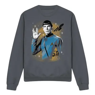 (L, Charcoal) Star Trek Unisex Adult Prosper Space Sweatshirt