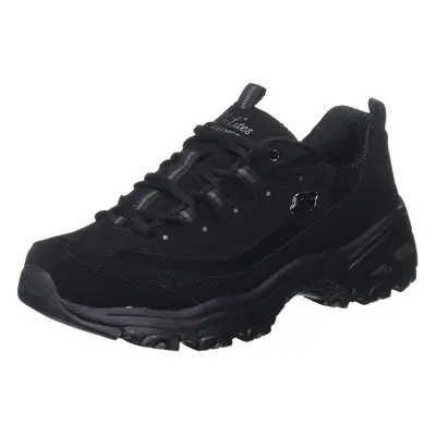 Skechers Sport Women's Dlites-play On Memory Foam Lace-up Sneaker Blac