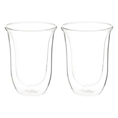 DeLonghi DeLonghi Double Walled Thermo Latte glasses, Set of 2, count (Pack of 1), clear, millil