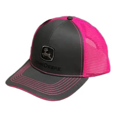 John Deere Women's Standard 23080418CH Charcoal/Pink One Size