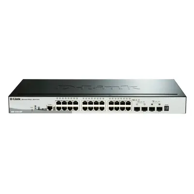 28-Port Gigabit Stackable SmartPro PoE Switch including SFP ports and x 10G SFP+ ports- x 10/100