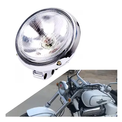 Chrome Motorcycle Headlight Head Light Headlamp Lamp Assembly For Honda CA250 Steed 600 Steed400