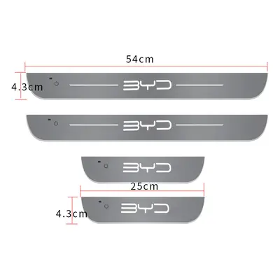 (For BYD, 4pcs Set) Customized For BYD Atto EV yuan song han 2023 Car Welcome Door