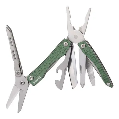 (green) NexTool Mini Flagship Red / Green10 IN Multi Functional Folding EDC Hand Tool Screwdrive