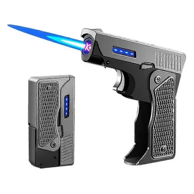 2 In Lighter, Foldable Dual Arc Lighter And Butane Refillable Jet Flame Windproof, Electric Usb 