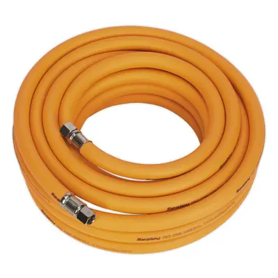 High-Visibility Hybrid Air Hose with 1/4 Inch BSP Unions - Metres - 10mm Bore