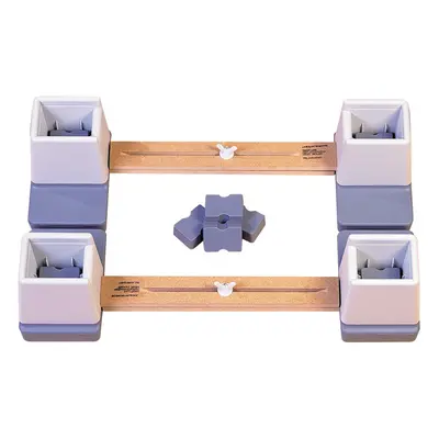 Adjustable Height and Width Bed Raisers - 890mm Width - Linked Bed Raiser