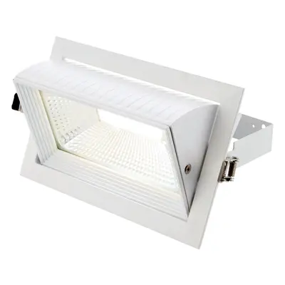 Fully Adjustable Ceiling Downlight - 35W Cool White LED - Matt White