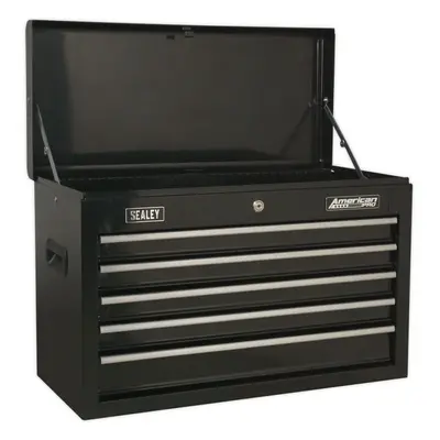 660 x x 430mm BLACK Drawer Topchest Tool Chest Storage Unit - High Gloss