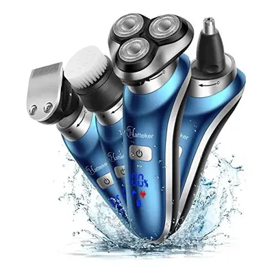 Electric Shaver for Men Rotary Shaver Electric Razor Beard Trimmer Nose Hair Trimmer Cordless We