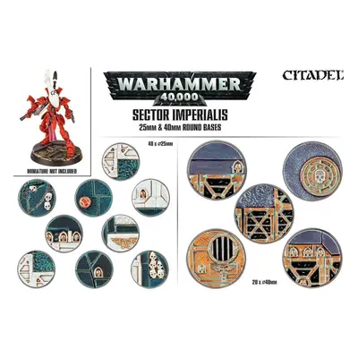 Games Workshop Warhammer 40,000 Sector Imperialis Twenty Round Bases 25/40mm