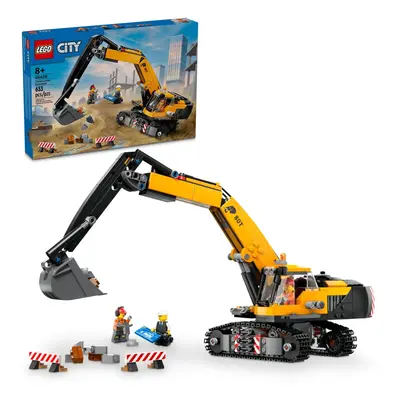 LEGO City Yellow Construction Excavator Toy Digger for Boys and Girls Ages and Up Construction W