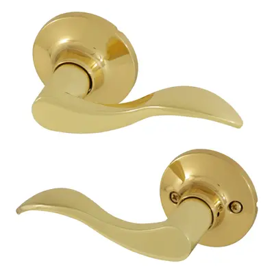 Honeywell Safes Door Locks Wave Passage Door Lever Polished Brass