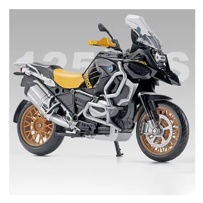 (Yellow with box) 1:12 BMW R1250GS ADV Motorcycles Simulation Alloy Motorcycle Model Shock