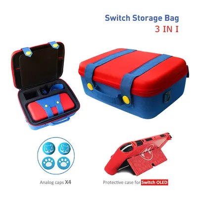 (P(Switch OLED)) New Nintend Switch Storage Bag Mari Style Protective Carrying Case for Nintendo