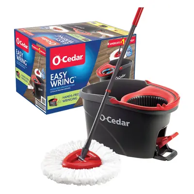 O-Cedar EasyWring Microfiber Spin Mop and Bucket Cleaning System