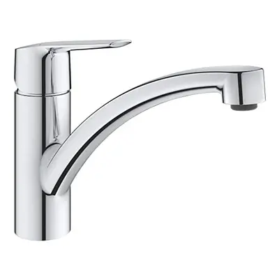 QUICKFIX Start - Kitchen Sink Mixer Tap (Low Spout with Swivel Area, mm Ceramic Cartridge, Hole 