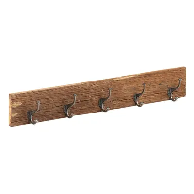 vidaXL Hall Hanger with Hooks Solid Reclaimed Wood Wooden Peg Hanging Hock