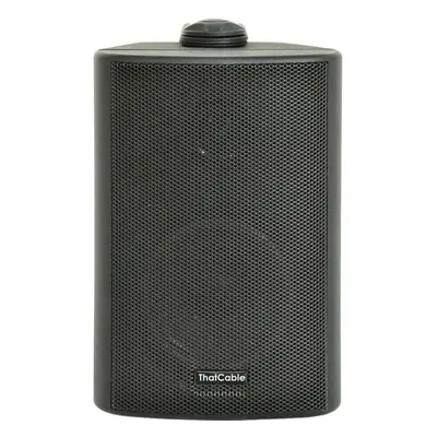 5.25" 100V 8Ohm Outdoor Weatherproof Speaker Black 90W IP54 Rated Background