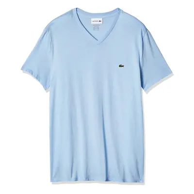 Lacoste Men's Short Sleeve V-Neck Pima Cotton Jersey T-Shirt Overview