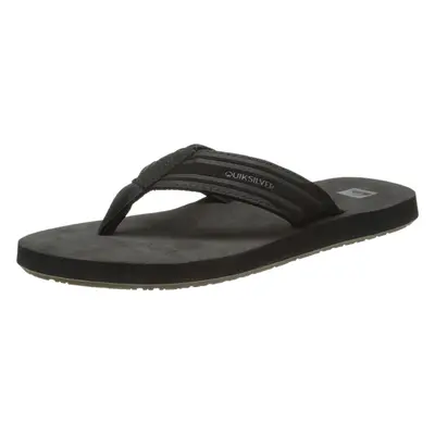 Quiksilver Men's Monkey Wrench Point Sandal Black/Black/Brown M