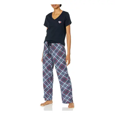 Tommy Hilfiger womens Tommy Hilfiger Women's Top and Logo Pant Lounge