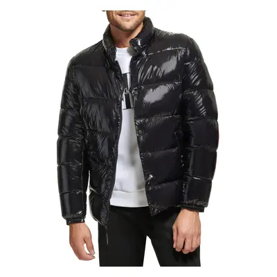 Calvin Klein Men's Snap Front Puffer Jacket Black Small