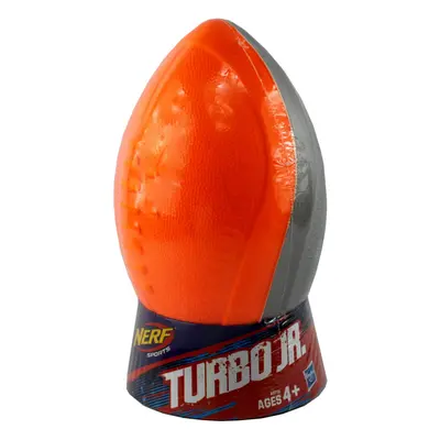 NERF Sports Turbo Jr. Football Bright Orange and Titanium