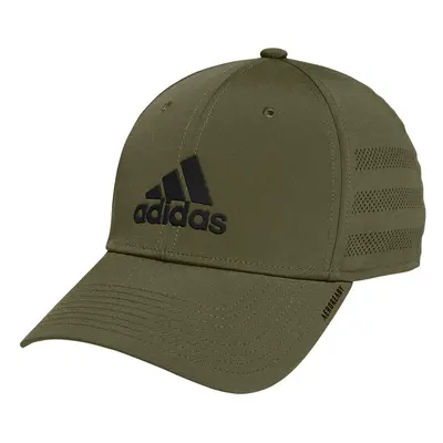 adidas Men's Gameday Structured Stretch Fit Cap Focus Olive Green/B