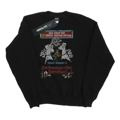 (3XL, Black) Disney Mens Dalmatians Retro Poster Sweatshirt