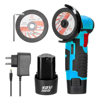 (multicolor, US Plug 2pcs batteries) 19500rpm Electric Grinding Tool Multifunctional Mini Grinde