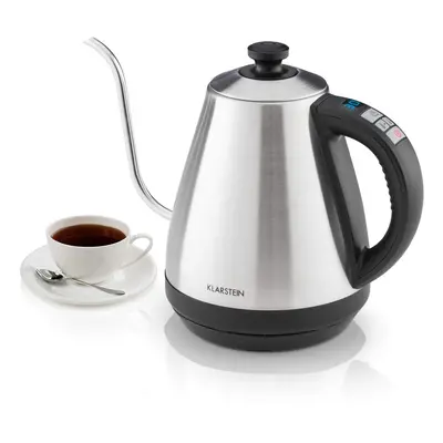 Klarstein Garcon - Electric Kettle, Tea Maker, L, Watts, Keep-Warm Function, Gooseneck, Precise 