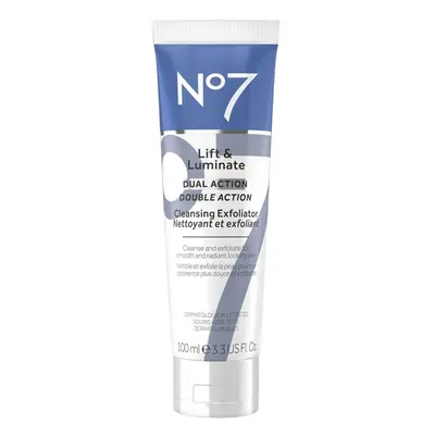 No7 Lift & Luminate Dual Action Cleansing Face Exfoliator - Vitamin C