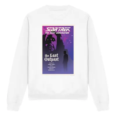 (L, White) Star Trek Unisex Adult The Next Generation Season Episode Sweatshirt