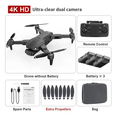 (black, 3B) L900 Pro Drone 4k Professional 5g Gps Hd Camera Photography Brushless Foldable Quadc