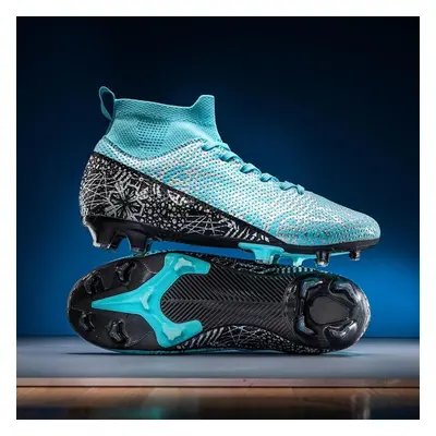 (blue, 36) Fashion Unisex Soccer Shoes Football Cleats Soccer Ankle Boots Youth Training Sneaker