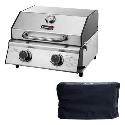 CosmoGrill Compact Stainless Steel Burner Gas BBQ With Cover