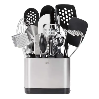 OXO Good Grips 15-Piece Everyday Kitchen Utensil Set Silver