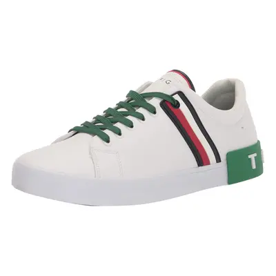 Tommy Hilfiger Men's Ramus Sneaker White/Green Multi 11.5M