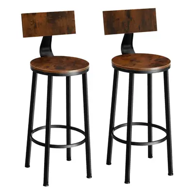 (Industrial wood dark, rustic) bar stools practical comfortable breakfast kitchen high dining ch