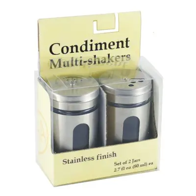 Grant Howard Condiment Multi Shakers Stainless Set of